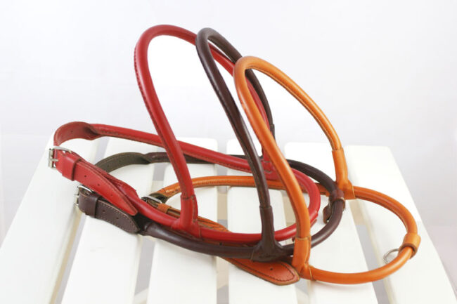 leather dog harness h01 various colors