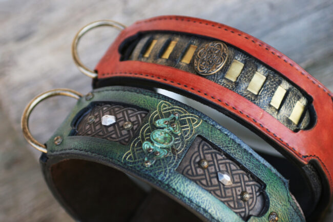 leather dog collars by workshop sauri scaled 1