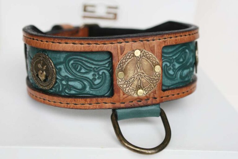 designer leather dog collar by workshop sauri designer leather dog collar by workshop sauri
