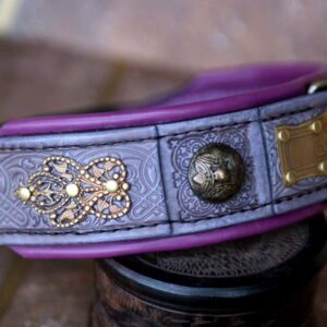 Elegant personalized dog collar by Workshop Sauri filigree