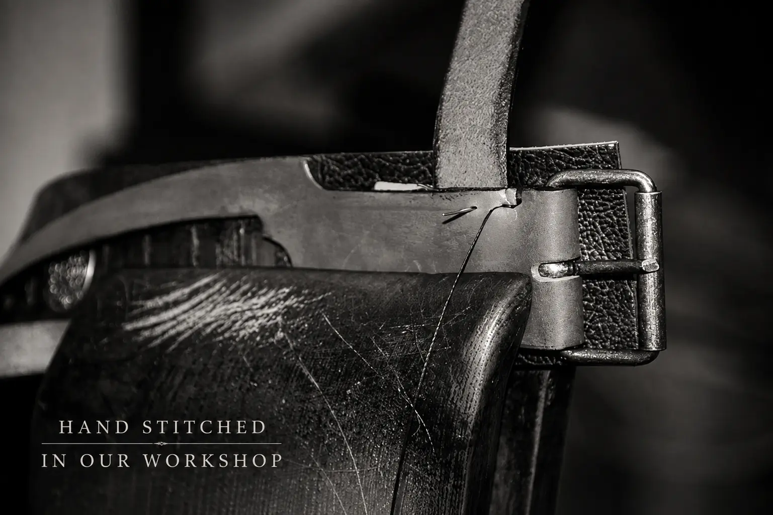 Hand stitched leather dog collar by SAURI