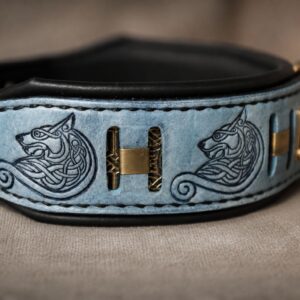 Personalized Viking dog collar FENRIR by SAURI