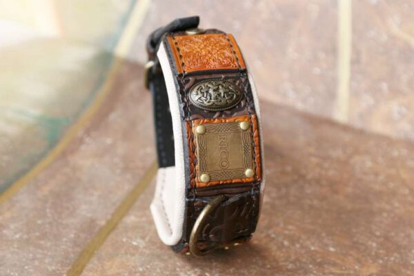 RICO personalized leather dog collar by Workshop Sauri 3