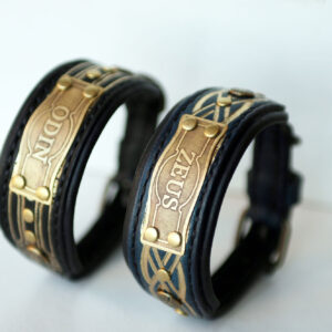 Small personalized dog collars by Workshop Sauri